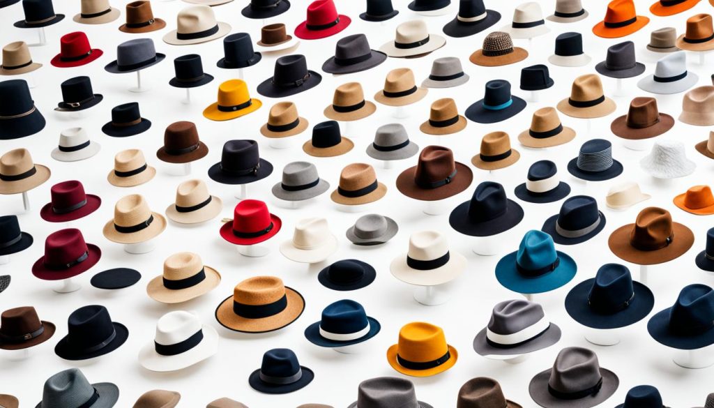 Forskellige hattetyper