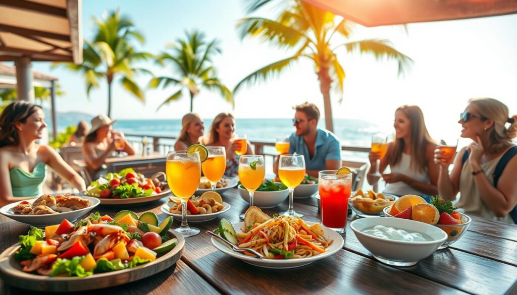 mad og drikke på ferie